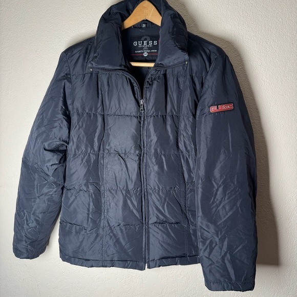 Guess Jackets & Blazers - Guess Outerwear Womens Puffer‎ Jacket Black Down Filled Full Zip Winter Coat M